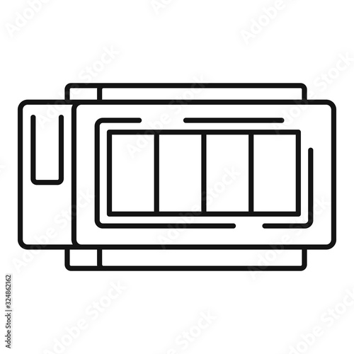 Cartridge accessory icon. Outline cartridge accessory vector icon for web design isolated on white background
