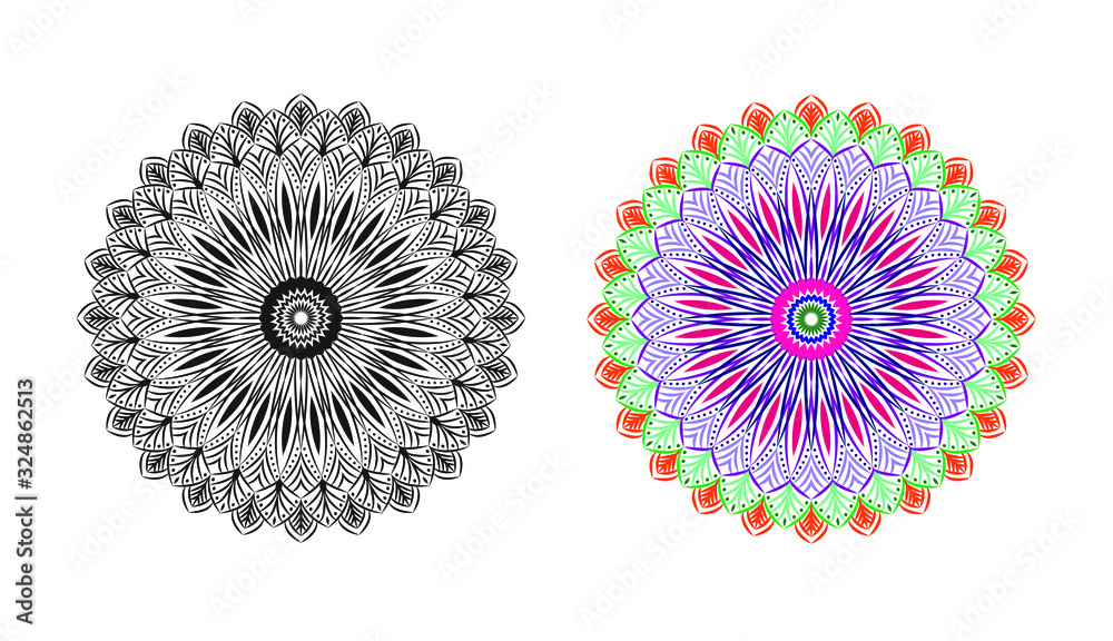 Ornamental mandala design abstract background Ornamental mandala design abstract background