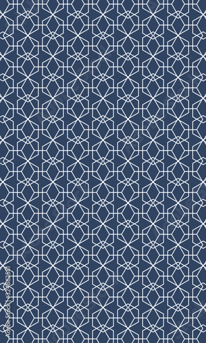 Faded denim geometric pattern