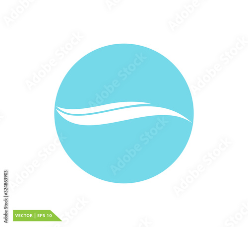 Swoosh icon vector logo design template