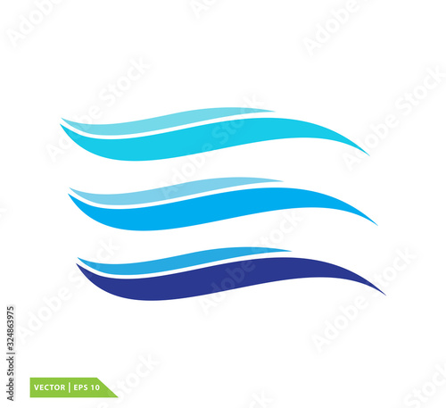 Swoosh icon vector logo design template