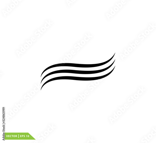 Swoosh icon vector logo design template