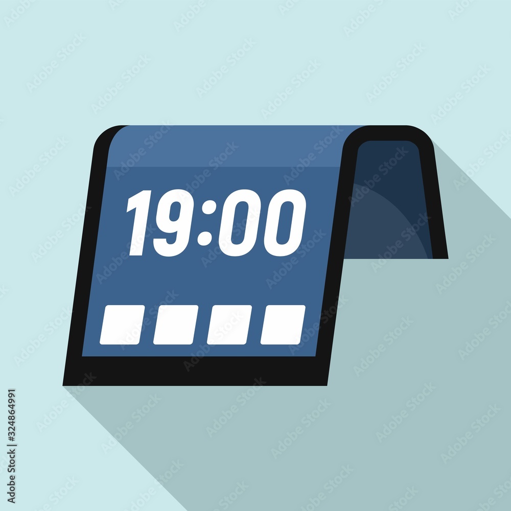 Flexible display icon. Flat illustration of flexible display vector icon for web design Flexible display icon. Flat illustration of flexible display vector icon for web design