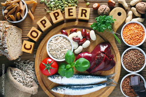 Food containing copper photo