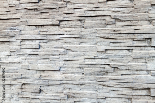 Artificial stone texture background, pattern of decorative slate stone wall surface