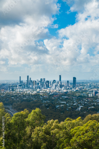 Panorama over Skyline Brisbane