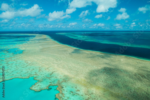Aerial View Great Barrier Reef Australia