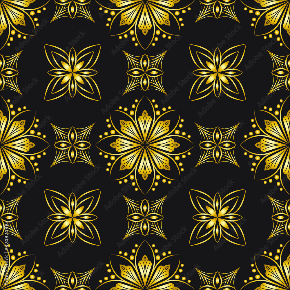 Abstract background ornament illustration. Vector textile print for bed linen, jacket, package design, fabric and fashion concepts. Seamless pattern with flowers Abstract background ornament illustration. Vector textile print for bed linen, jacket, package design, fabric and fashion concepts. Seamless pattern with flowers