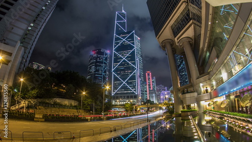 The Hong Kong Corporate Buildings night timelapse