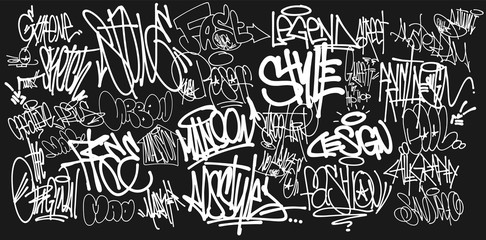 Papier peint photo Graffiti Tag mural street art expressif  © rosovskyi