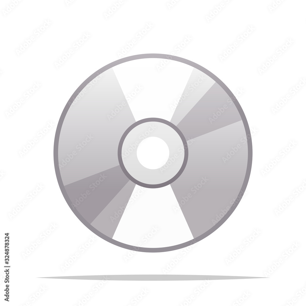 Compact Disc vector isolated illustration Compact Disc vector isolated illustration