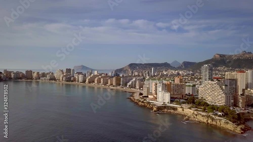 Residential houses in the touristic town of Calp in Alicante Spain