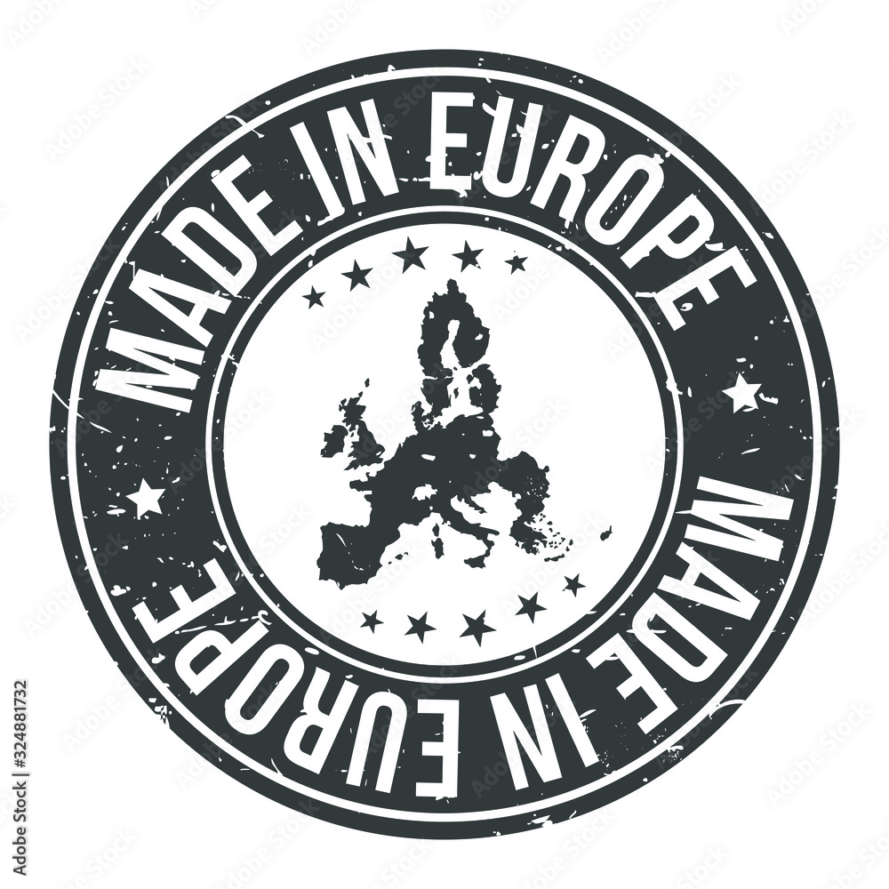 Made in Europe Map Quality Original Stamp. Design Vector Art. Made in Europe Map Quality Original Stamp. Design Vector Art.