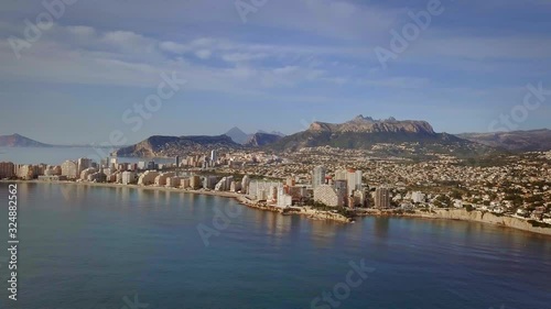 Residential houses in the touristic town of Calp in Alicante Spain