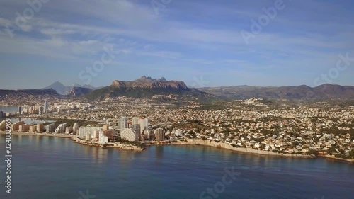 Residential houses in the touristic town of Calp in Alicante Spain