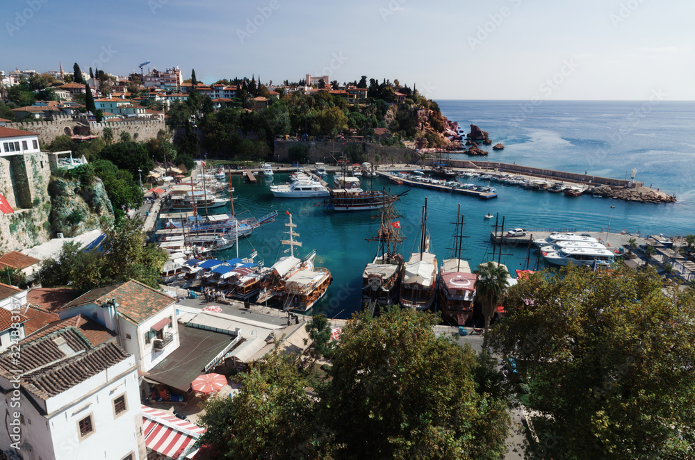 Antalya Turkey Bay ships yachts sea ocean summer happiness