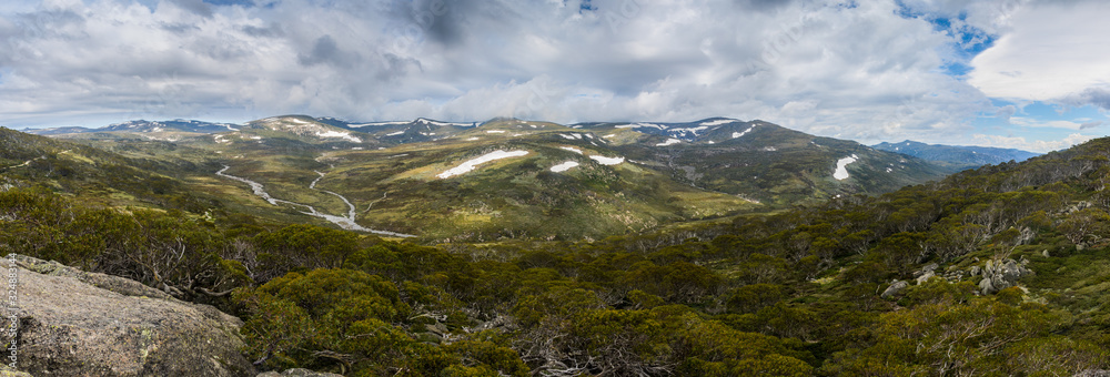 Australian Alps river mountains snow