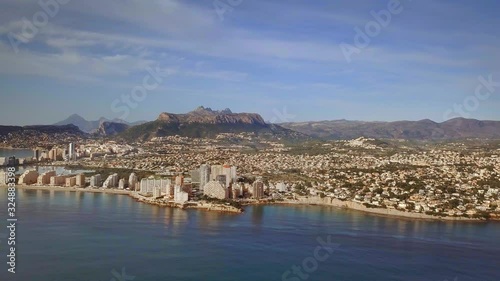 Residential houses in the touristic town of Calp in Alicante Spain