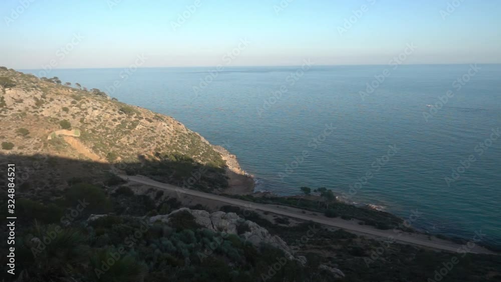 The greenway of Oropesa and Benicasim by the sea, Spain The greenway of Oropesa and Benicasim by the sea, Spain
