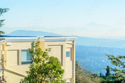 The top of the house with nice window.