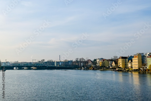 modern apartment buildings by the water in Berlin, Germany © Matthias
