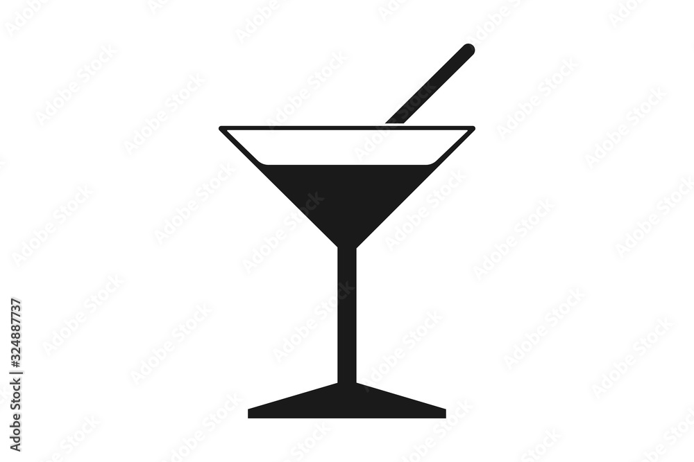 cocktail Icon, wine glass icon Vector illstration cocktail Icon, wine glass icon Vector illstration