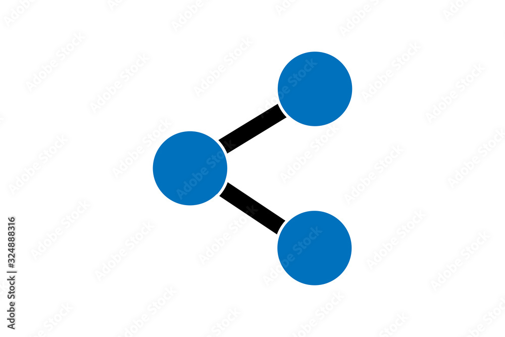 Connection icon, share icon vector illustration Connection icon, share icon vector illustration