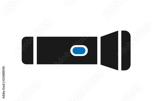 Flashlight icon, torchlight icon vector illustration