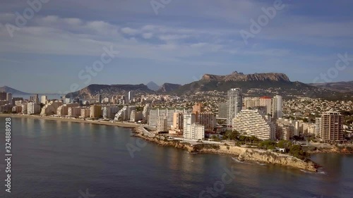 Residential houses in the touristic town of Calp in Alicante Spain