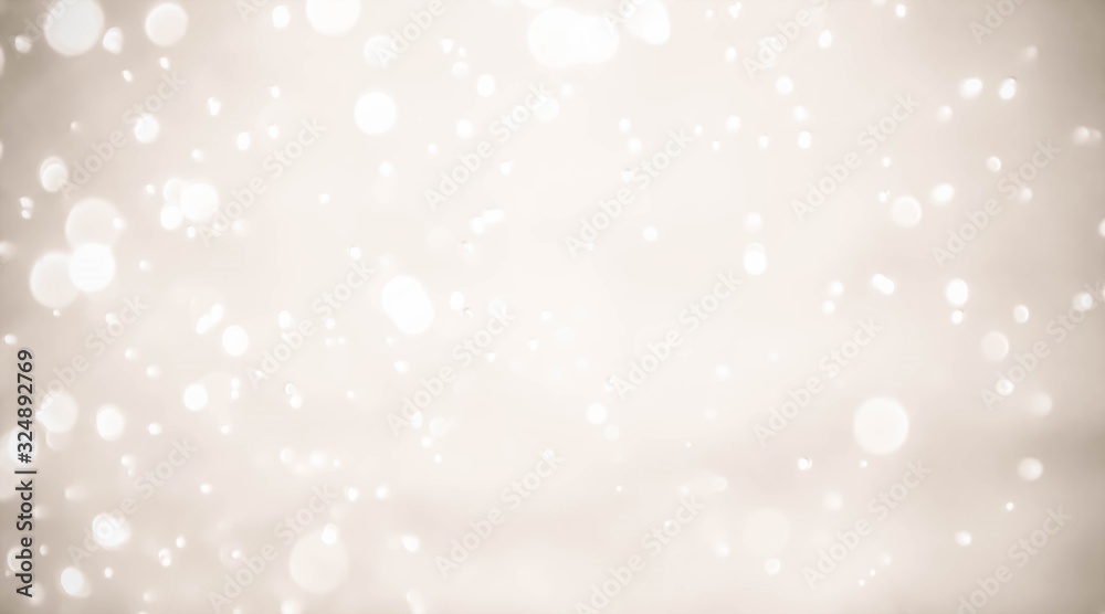 white blur abstract background. bokeh christmas blurred