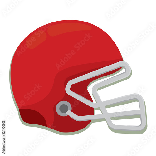 Isolated american football helmet