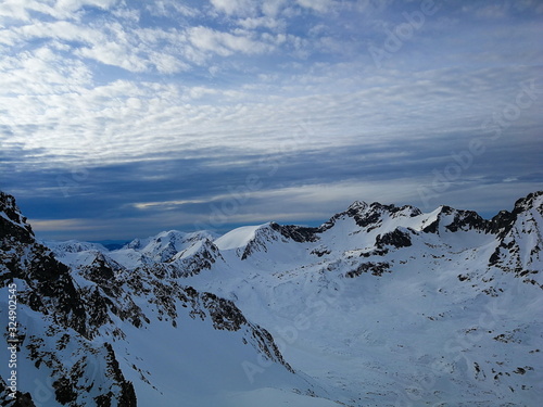 Winter scenery in the Valley of Five Polish Ponds in the Tatra Mountains