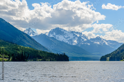 Majestic mountain lake in Canada. Seton Lake. Lillooet, Whistler, Vancouver area.