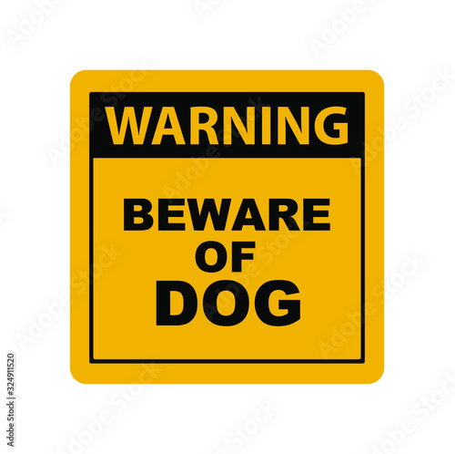 beware of dog icon