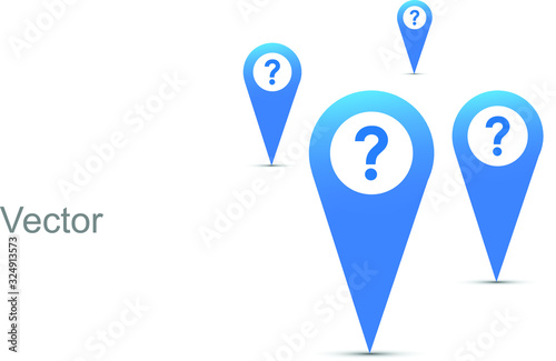 question mark vector concept