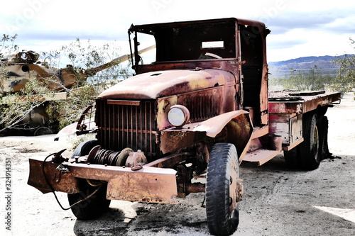 old rusty truck