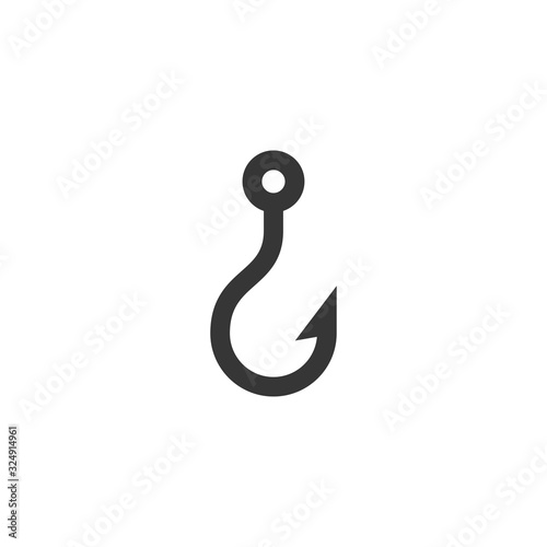 Fishing Hook Icon Vector Illustration