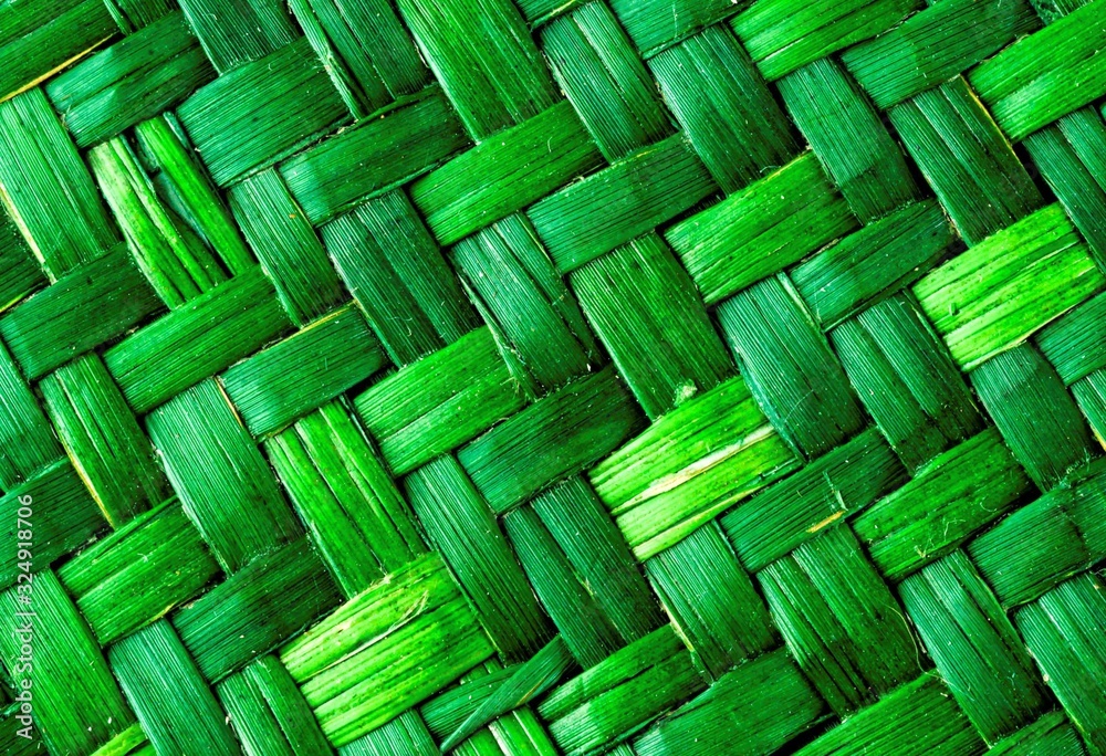 Closeup shot of a green texture with seams patterns - perfect for a cool wallpaper