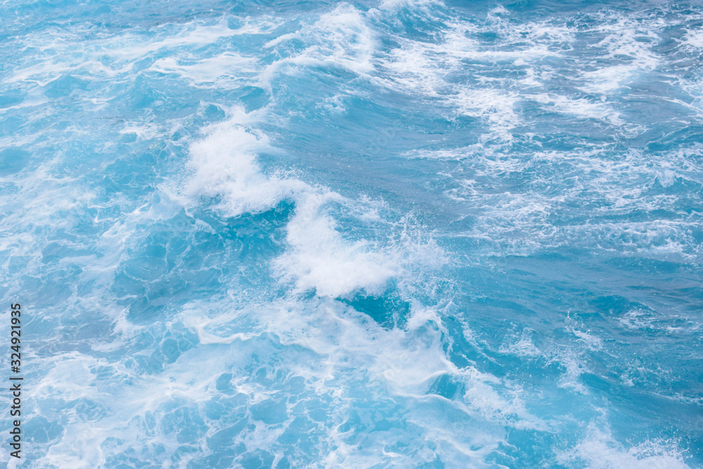 Marble water texture, background, wallpaper, blue abstract waves