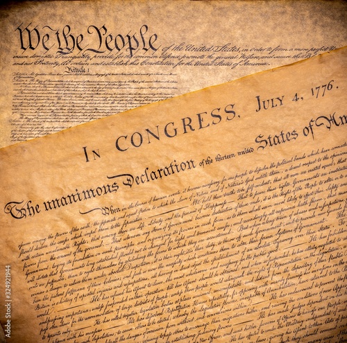 American founding documents. The constitution and Declaration of Independence.