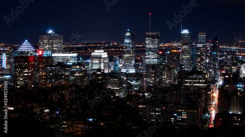 Wallpaper Mural city of montreal at night. viewpoint of the city of montreal Torontodigital.ca