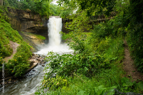 waterfall in deep forest