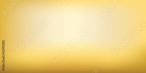 Blurred golden mesh background. Gold colors gradient. Smooth blend blank banner template. Easy editable soft colored vector illustration in EPS8 without transparency. photo