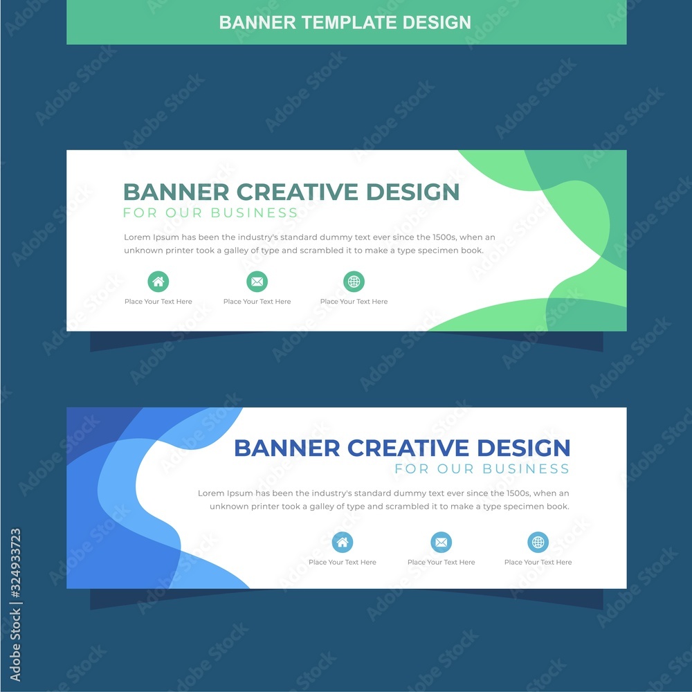 Banner Vector Template Background Modern Web Design Horizontal Banner Vector Template Background Modern Web Design Horizontal