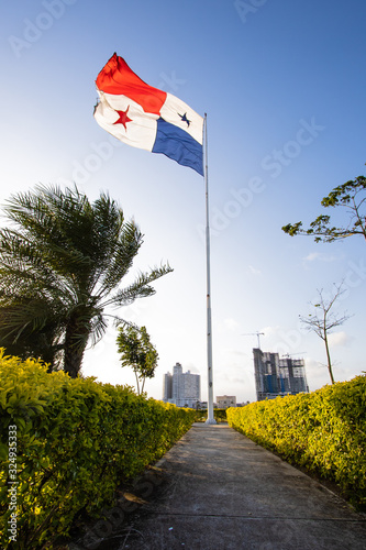 Bandera de Panama, cinta costera photo