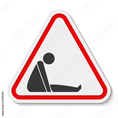 Confined Space Symbol Sign Isolate On White Background,Vector Illustration EPS.10