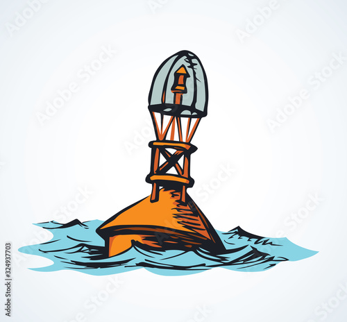 Buoy. Vector drawing