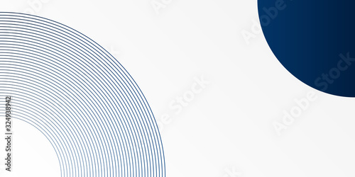 blue background with white circle rings in faded distressed vintage grunge texture design, old geometric pattern paper