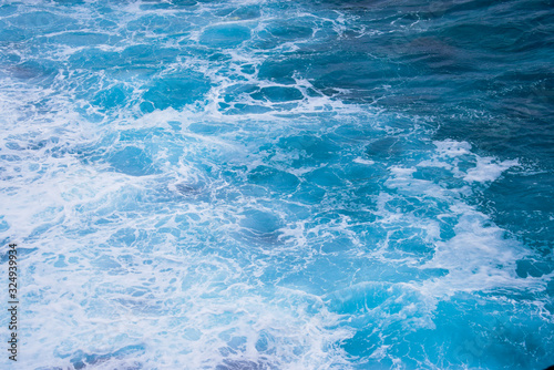 Marble water background, sea wave texture © Uliana