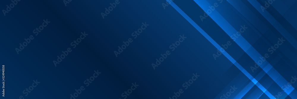 High contrast blue and dark blue glossy stripes. Abstract tech graphic banner design. Vector corporate background for wide banner High contrast blue and dark blue glossy stripes. Abstract tech graphic banner design. Vector corporate background for wide banner